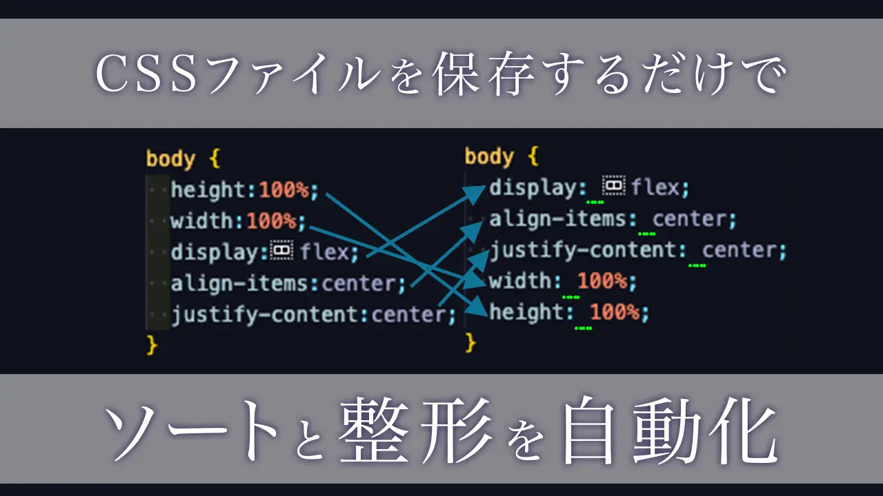 stylelintを使ってCSSプロパティのソートと整形を自動化する